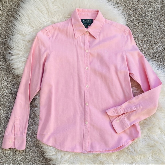Lauren Ralph Lauren Tops - Ralph Lauren | Pink Cotton Button Down Blouse